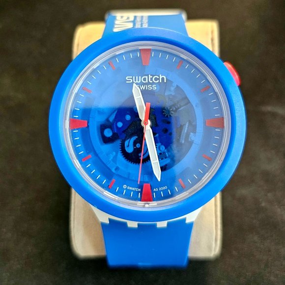 NASA "Jumpsuit" Swatch BIG BOLD + EXTRA OEM Jumpsuit strap(!) EUC - Picture 7 of 16